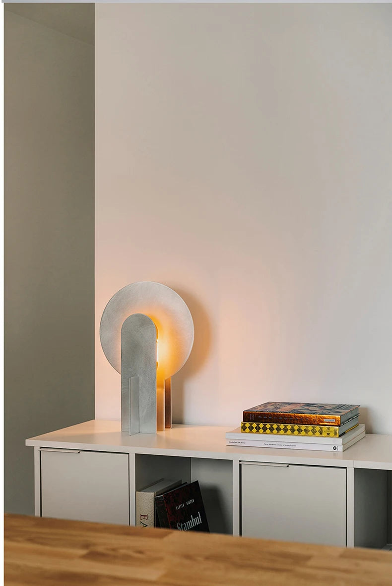 Mid century Aluminum table lamp
