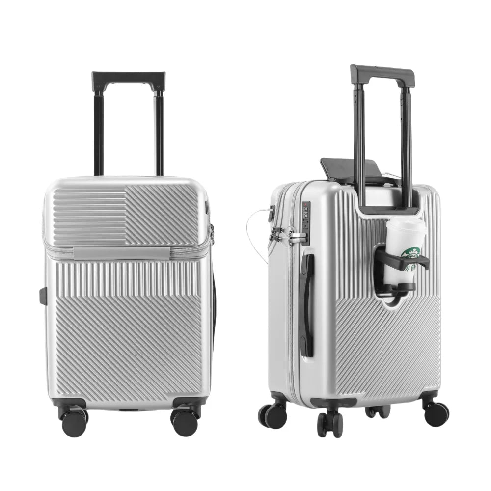 1 piece combination lock carry-on multi-purpose travel luggage
