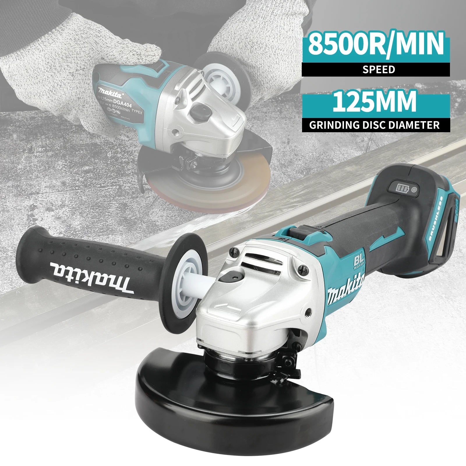 Makita DGA404 Angle Grinder Tool Kit Brushless