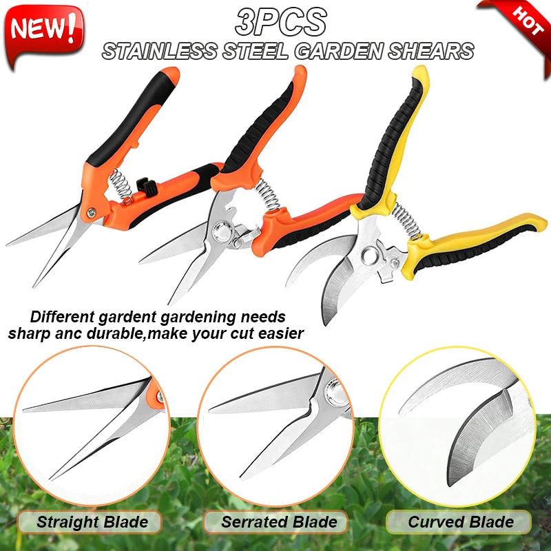 3pcs Multifunctional Stainless Scissors