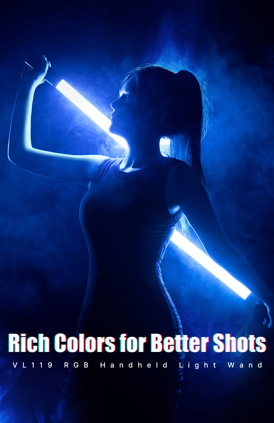 Handheld RGB Colorful Stick Light
