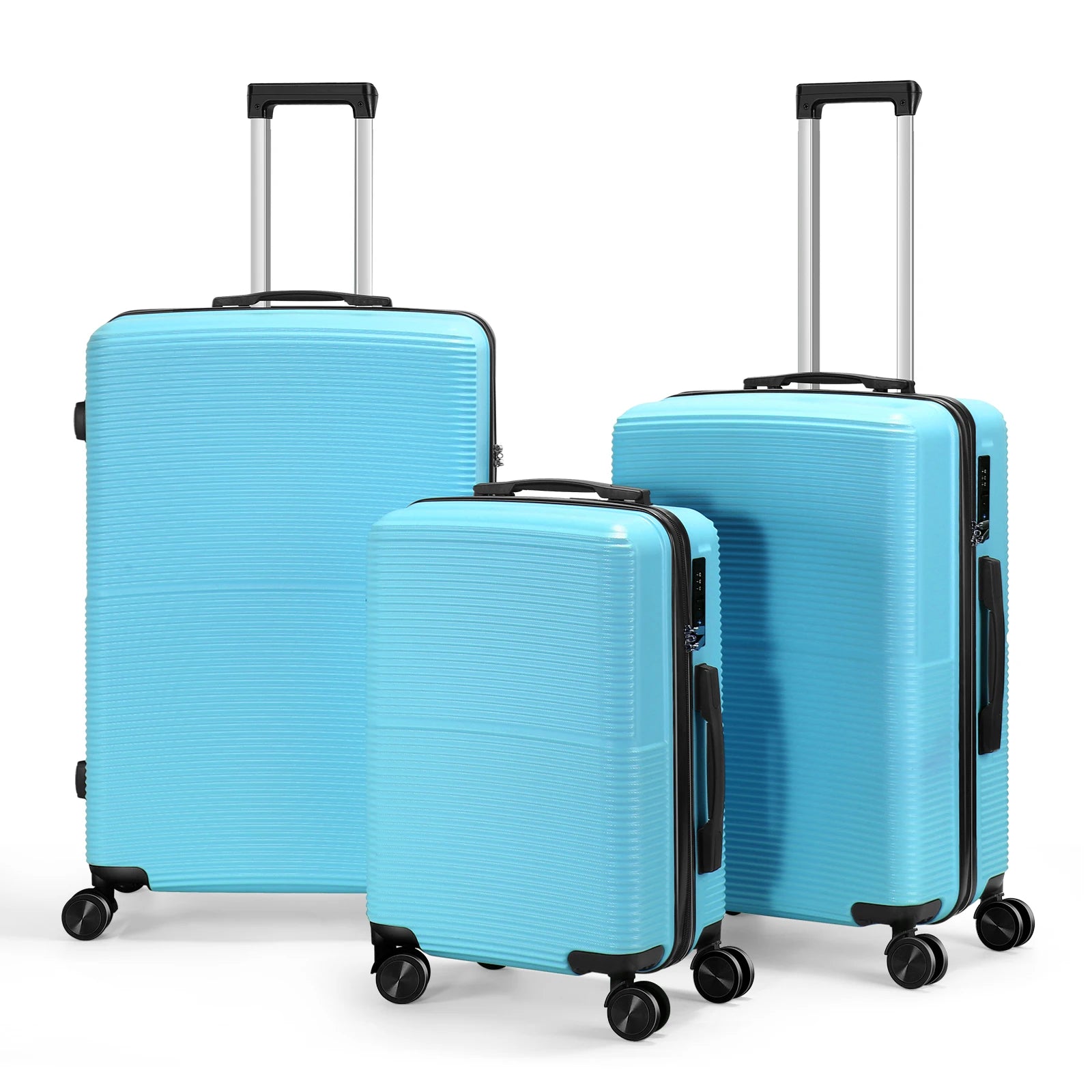 3Pcs Luggage Hardshell Travel Suitcase