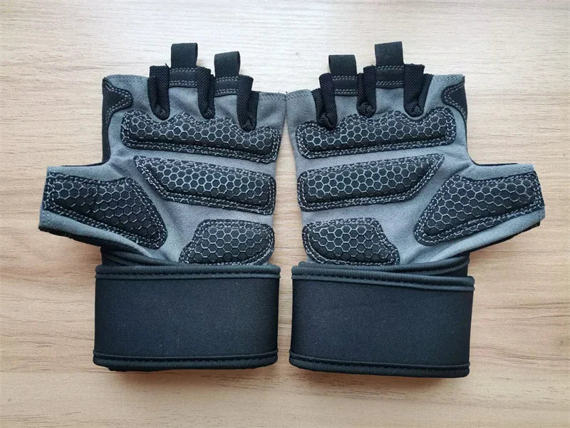 Half Finger Bodybuilding Gym Gloves