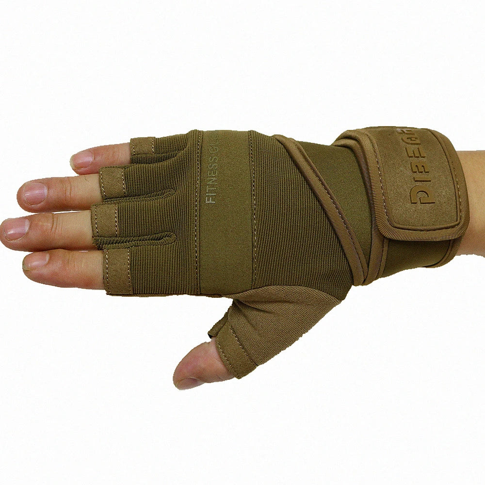 Half Finger Bodybuilding Gym Gloves