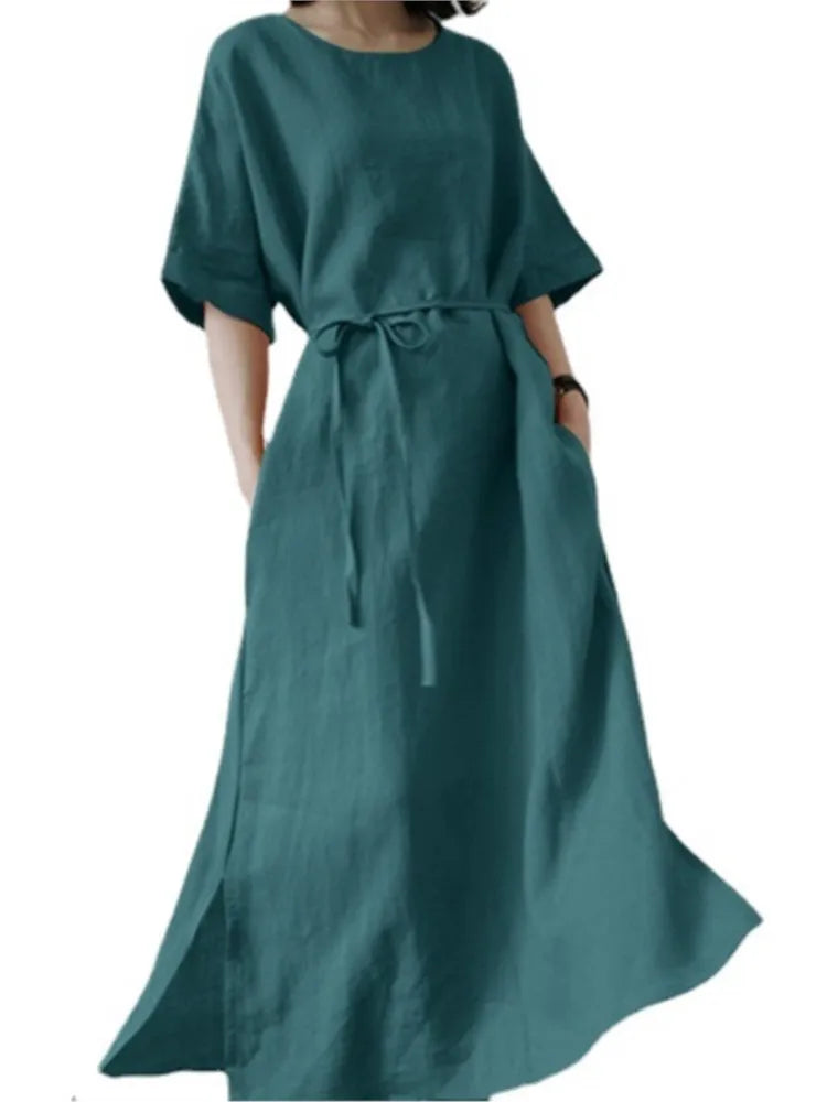 Women's Cotton Linen Dress
