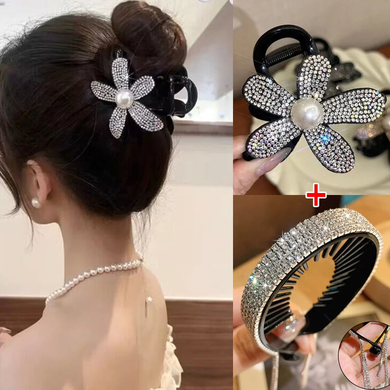 Rhinestone Hair Claw Clip