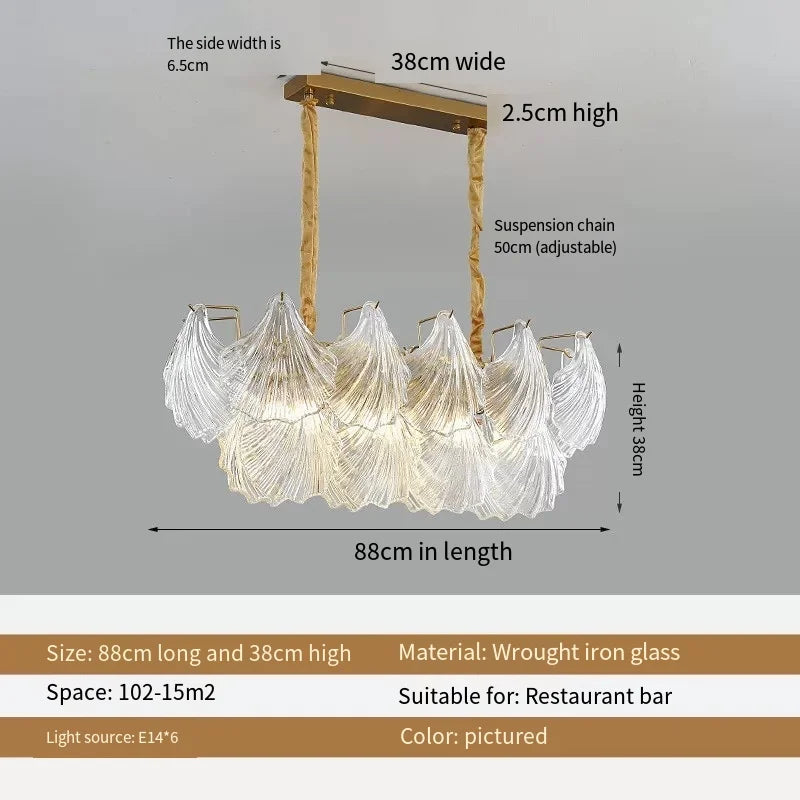 France Retro Pendant Crystal Chandelier