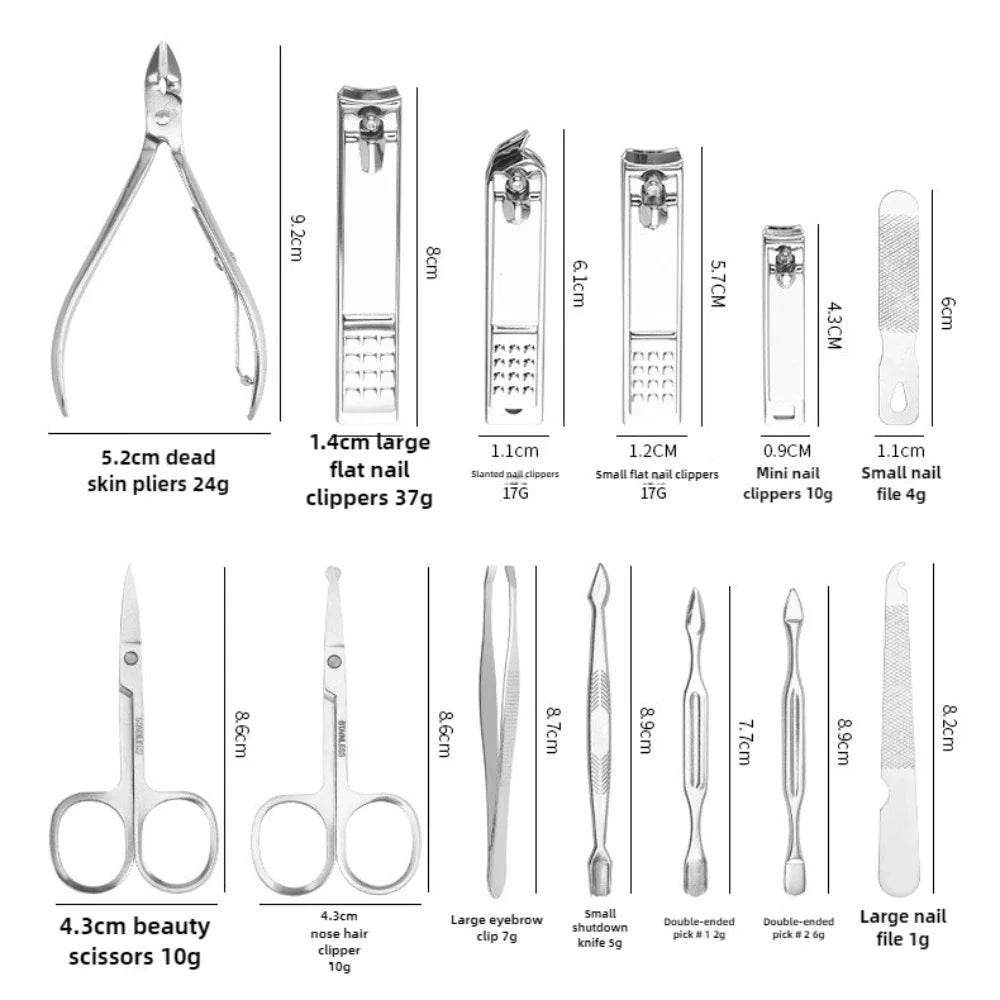 8/32pcs Manicure Set Professional Pedicure Kit
