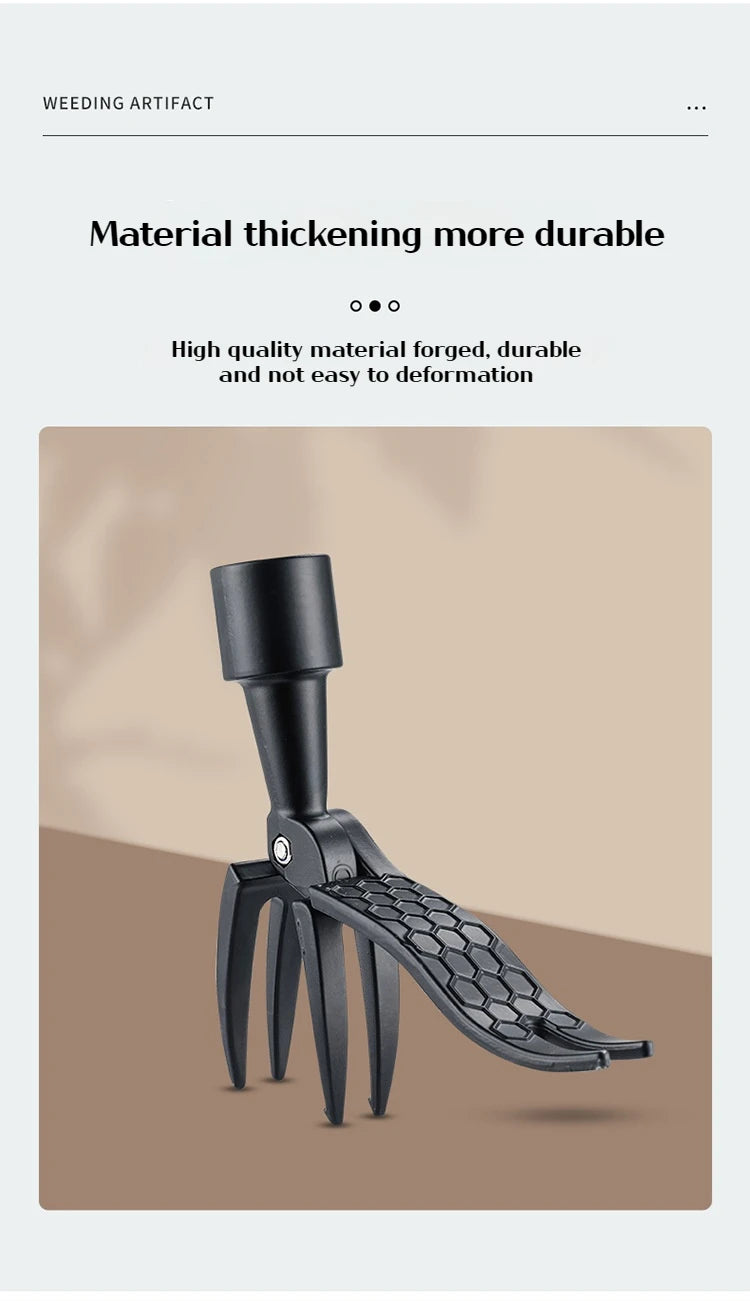 Portable standing weeder