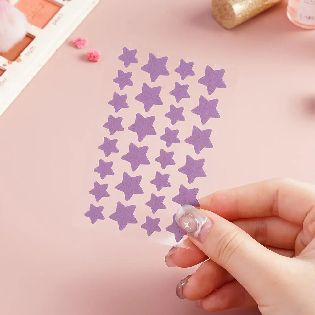 28Pcs Colorful Cute Star Shaped Acne Treatment Sticker