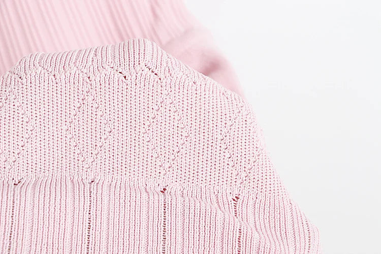 2025 Summer New in Pink Sleeveless Ribbed Knit Bodycon Mini Dress Versatile Work & Casual Outfit