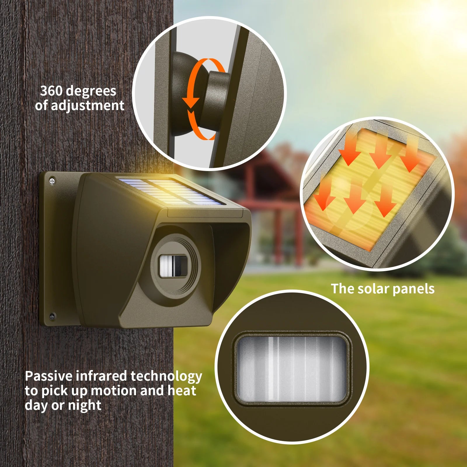 Wireless IP56 Waterproof Driveway Alarm System PIR Motion Sensor For Outdoor Home Burglar Security