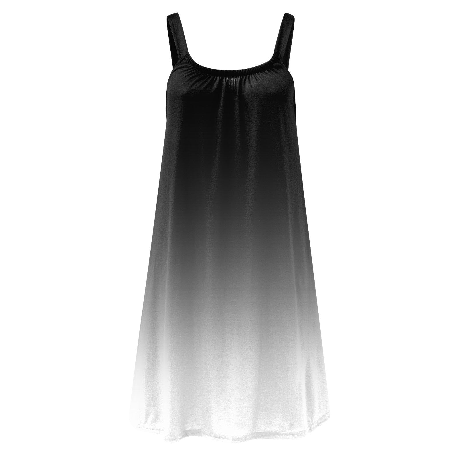 Gradient Print Dresses For Women Summer Sleeveless Neck Boho Beach dress