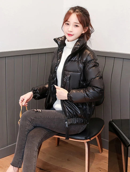 Korean Fashion Parkas Quilted Winter Puffer Coat 2024 Elegant Snow With High Quality Womens Down Jacket Coats Woman Cold Trend