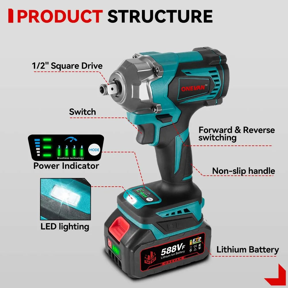 Brushless Electric Impact Wrench