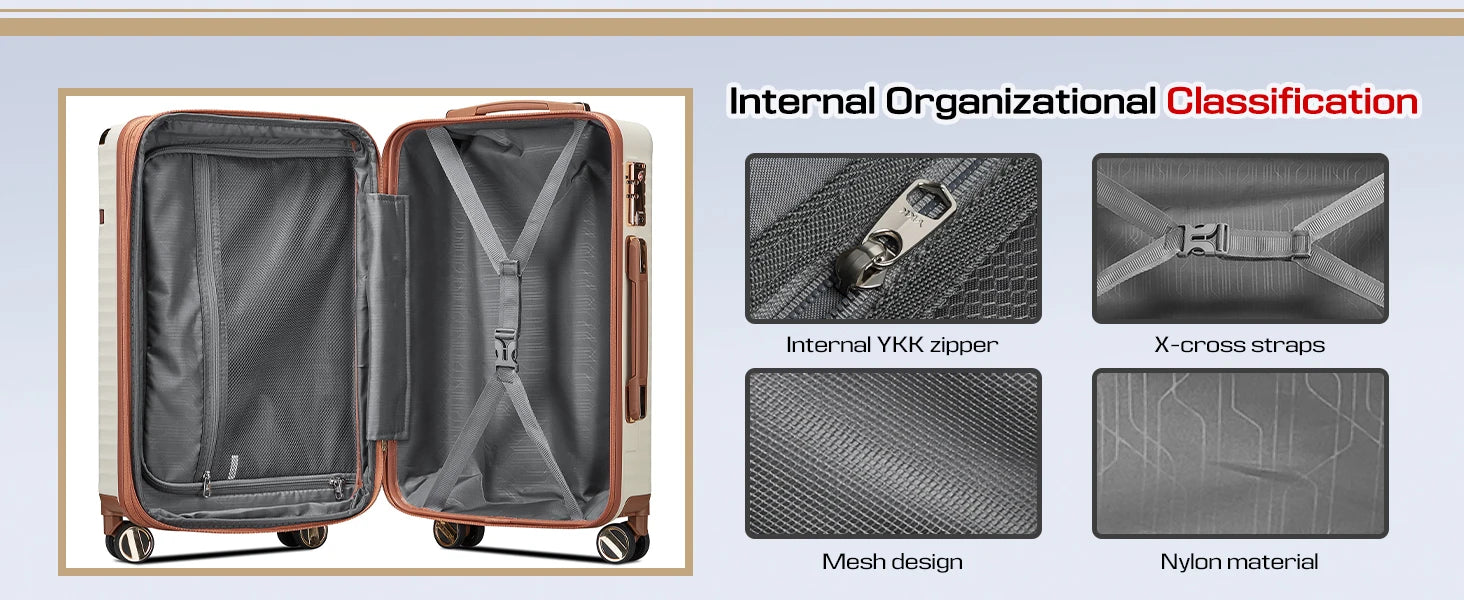 Expandable Luggage Sets 5 Piece