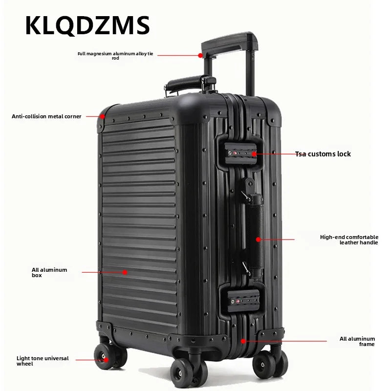 Aluminum 20" Inch Travel Bag Luggage