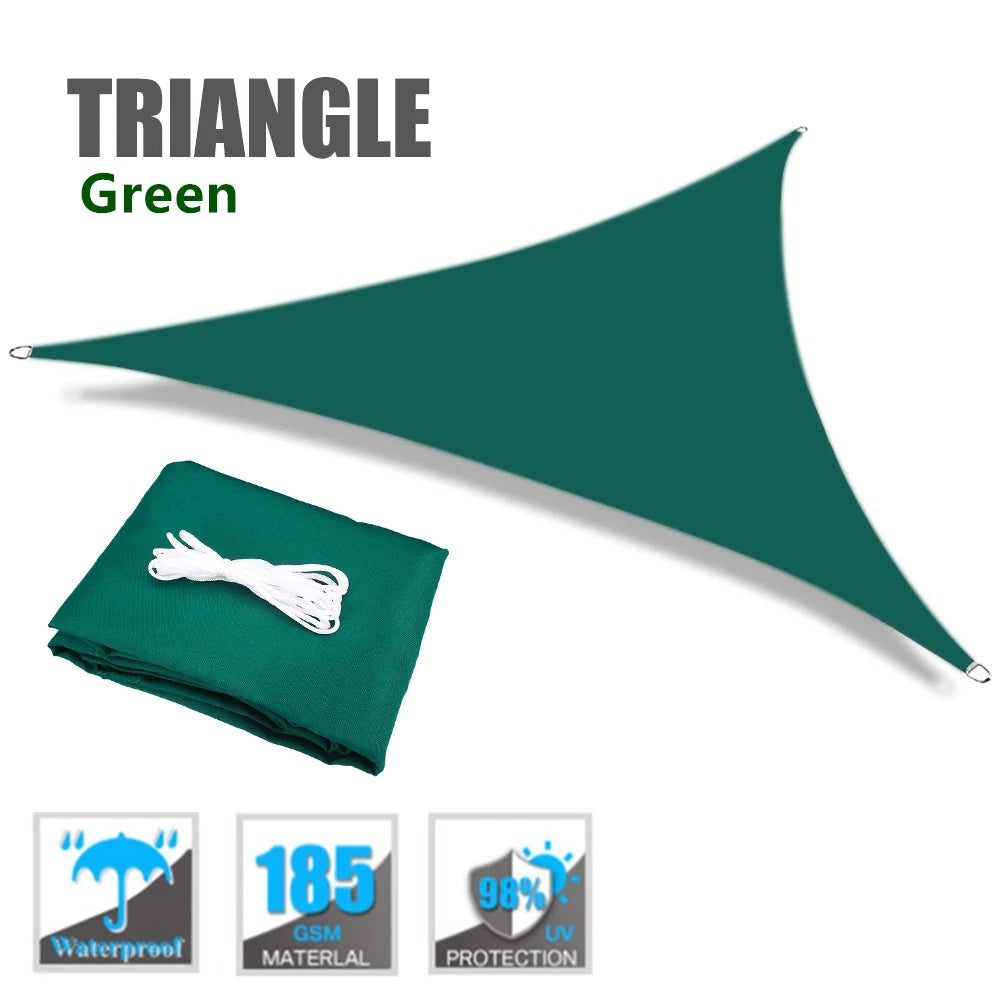 Waterproof Triangle Sun Shade Sail Canopy