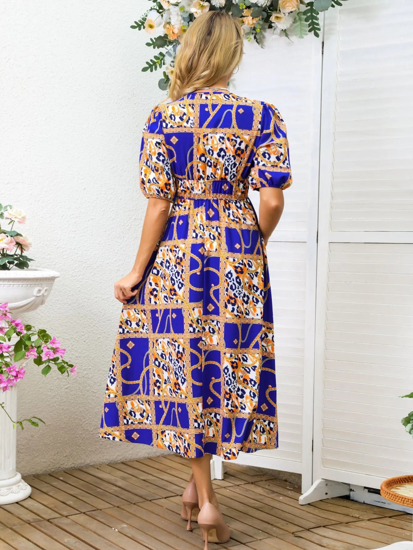 Women's Spring Floral Print Dress