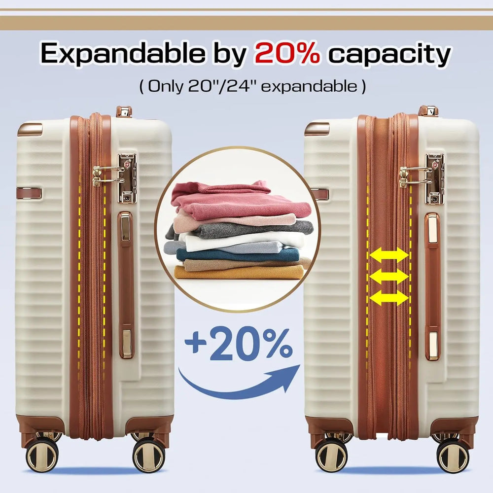 Expandable Luggage Sets 5 Piece