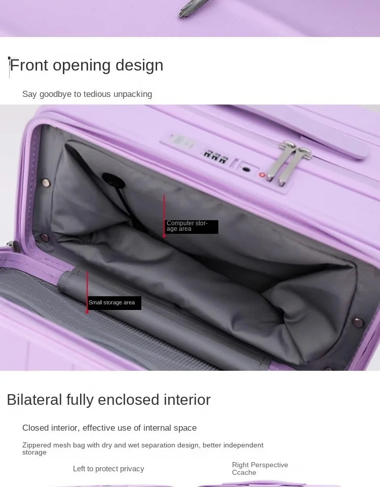Front opening Rolling Luggage