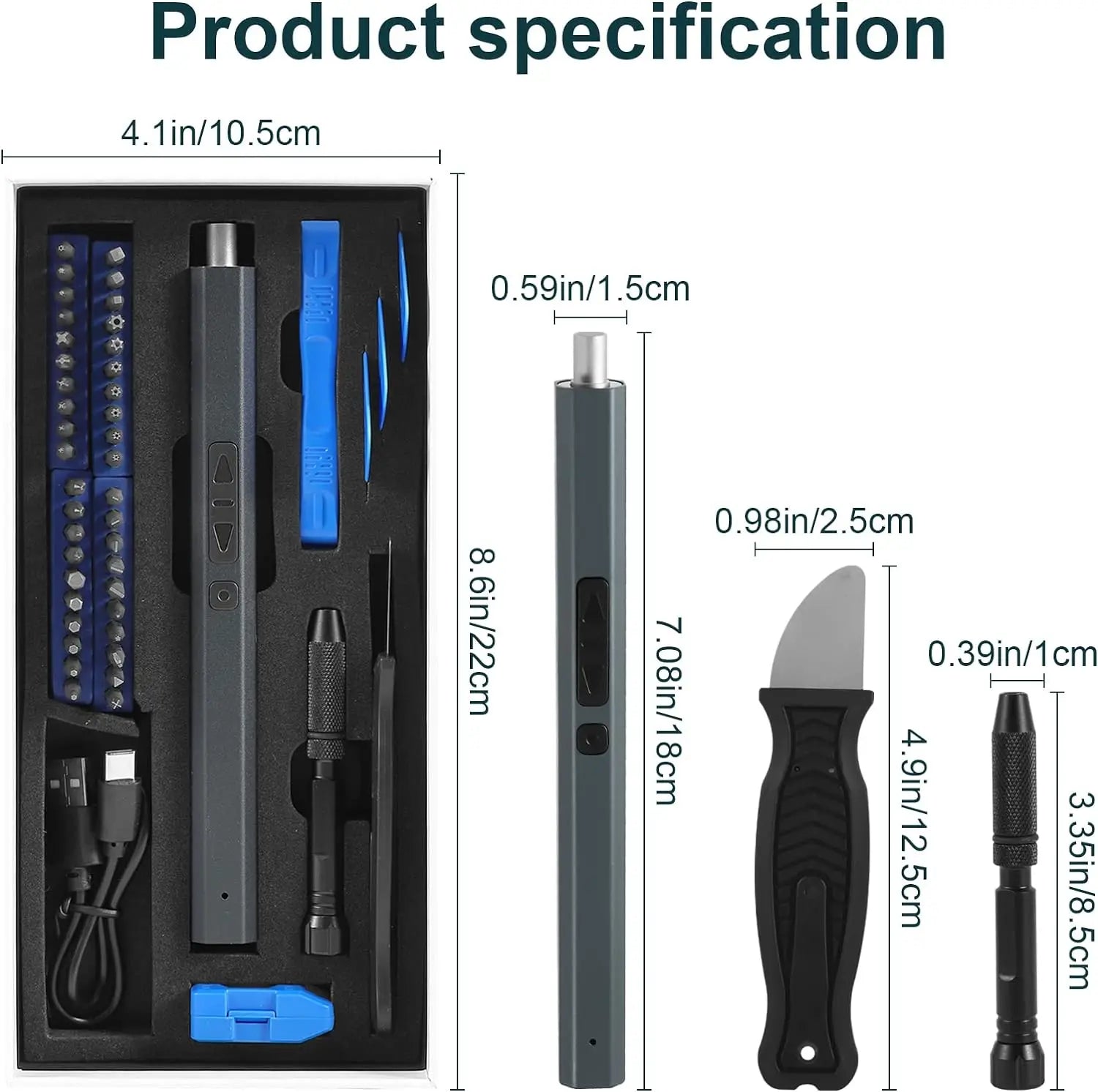 Cordless Electric Screwdriver Set