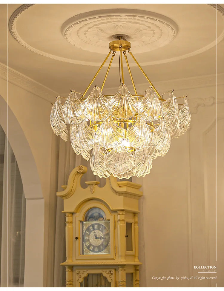 France Retro Pendant Crystal Chandelier