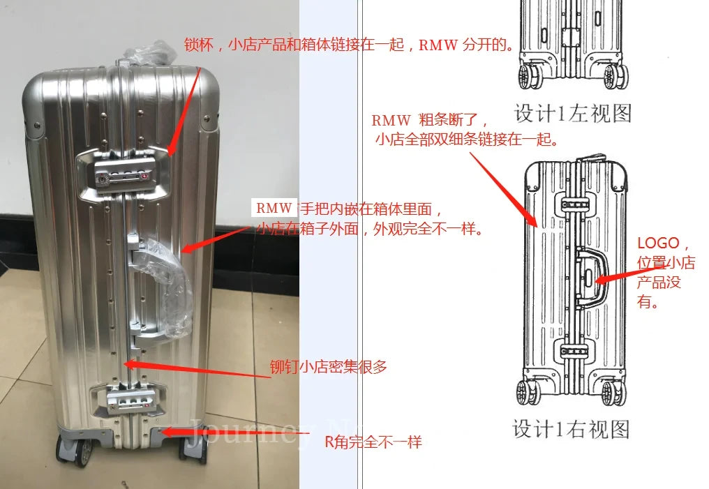 Aluminum-magnesium alloy Travel Suitcase