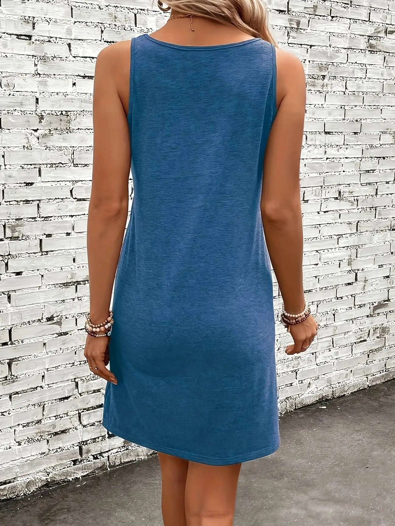 New Summer Women's Vest Skirt 3D Printed Gradient Color Butterfly Casual Fashion Vacation Beach Dress for Female