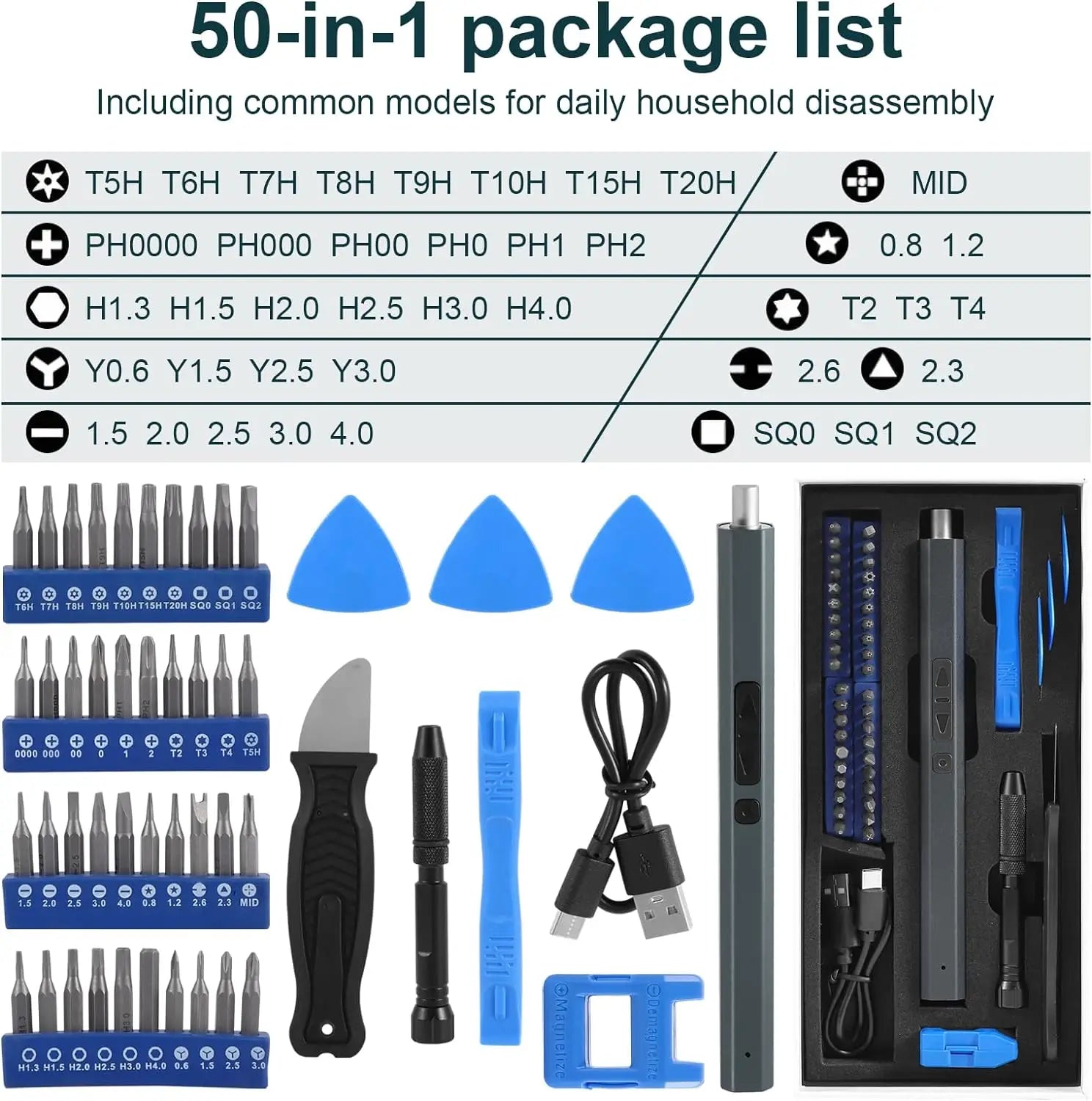 Cordless Electric Screwdriver Set