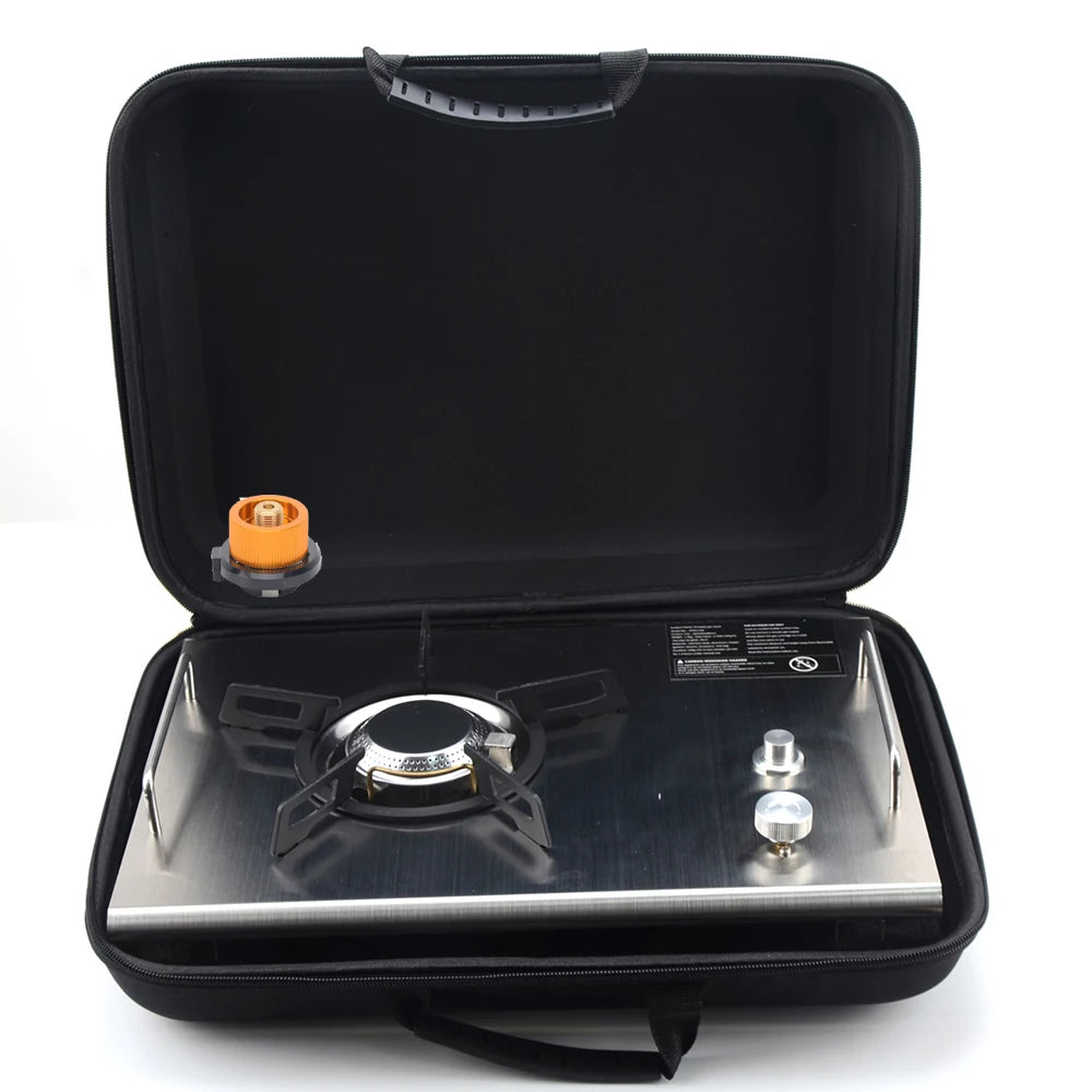 Portable Camping Folding Removable Wood Table Gas Stove