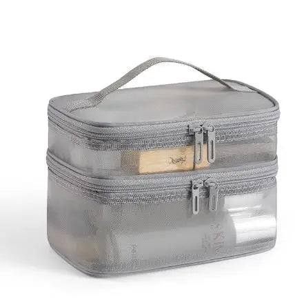Double Layer Mesh Makeup Bag