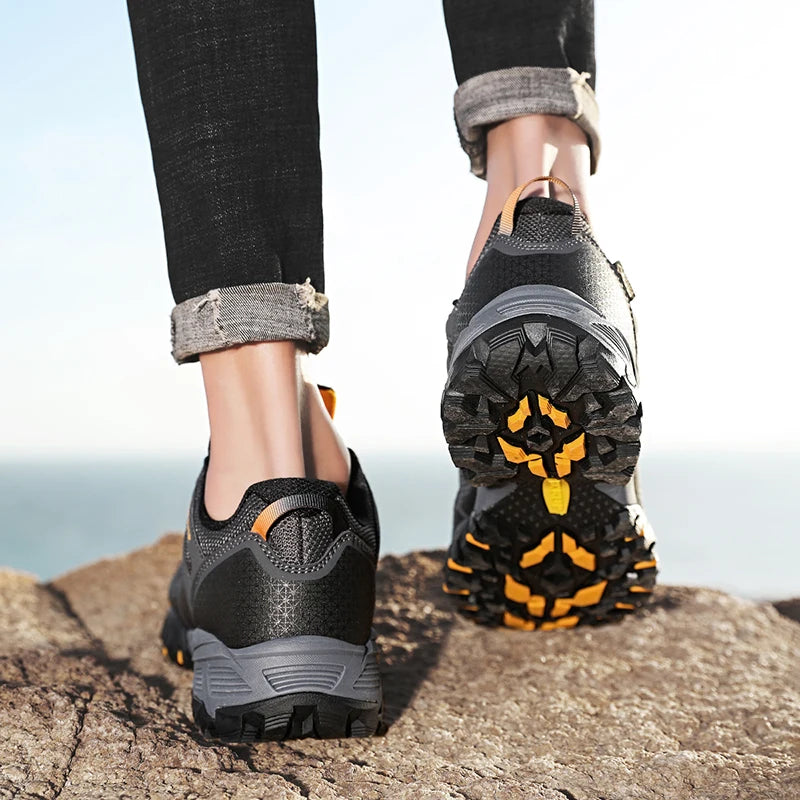 Men's Breathable Cushioning Nonslip Hiking Sneakers