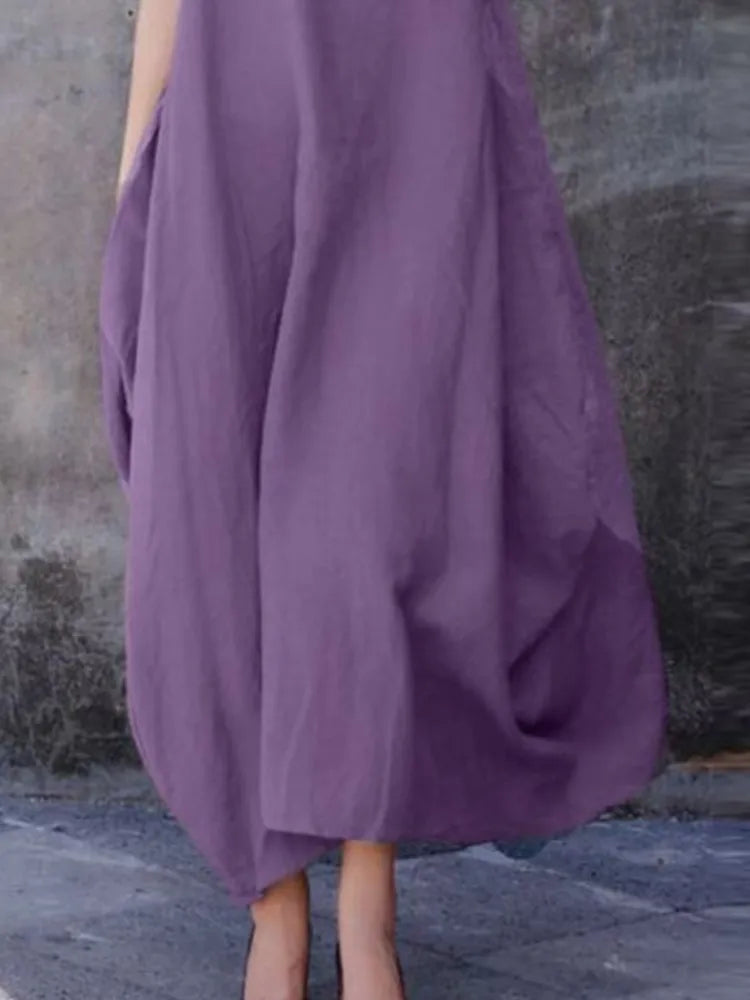 Women's Long Loose Sleeveless Dress