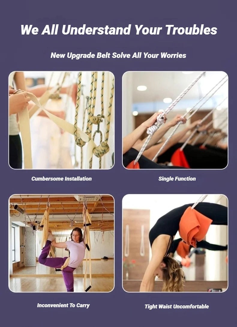 Adjustable Aerial Air Yoga Strap Pull Rope