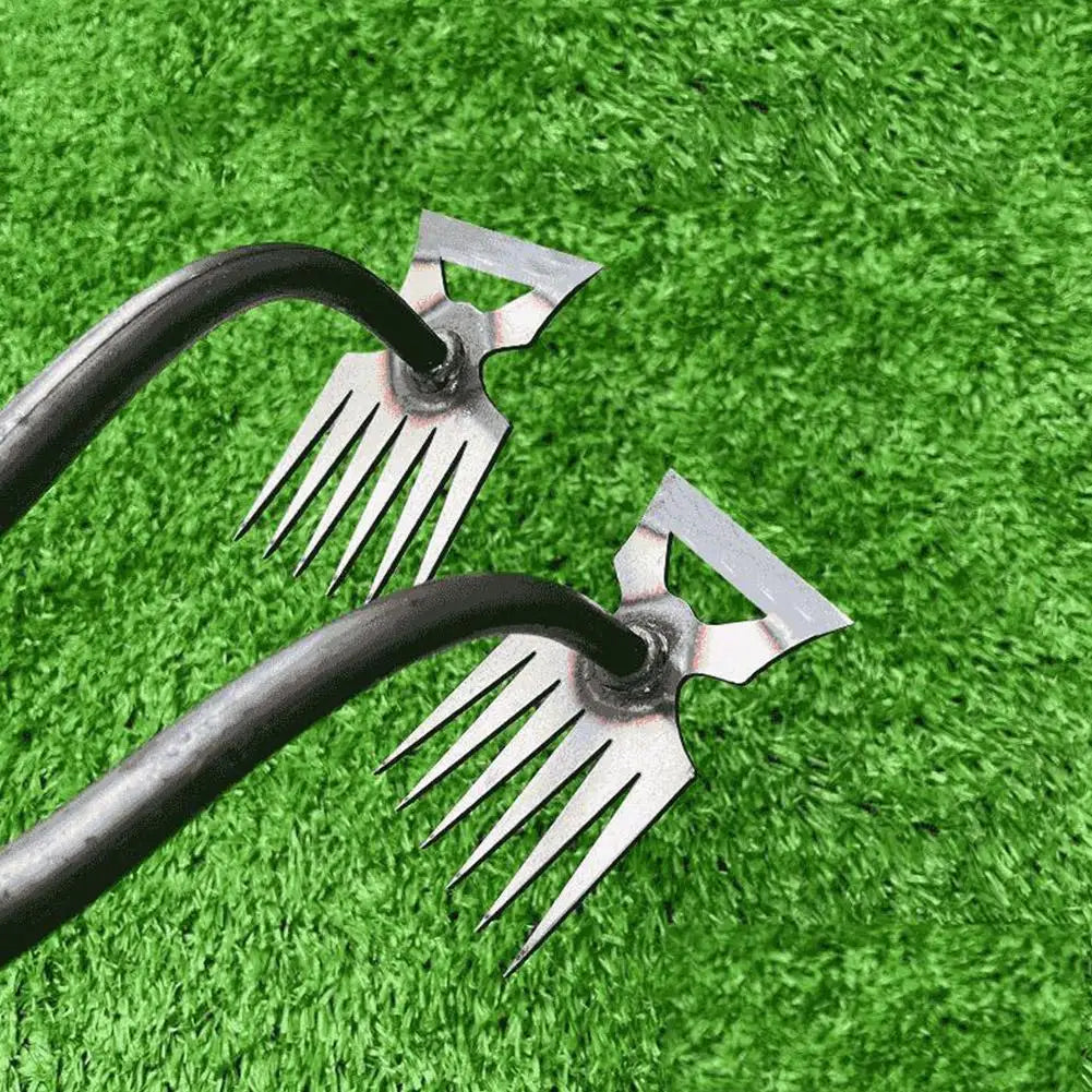 2-in-1 Garden Rake and Weed Puller