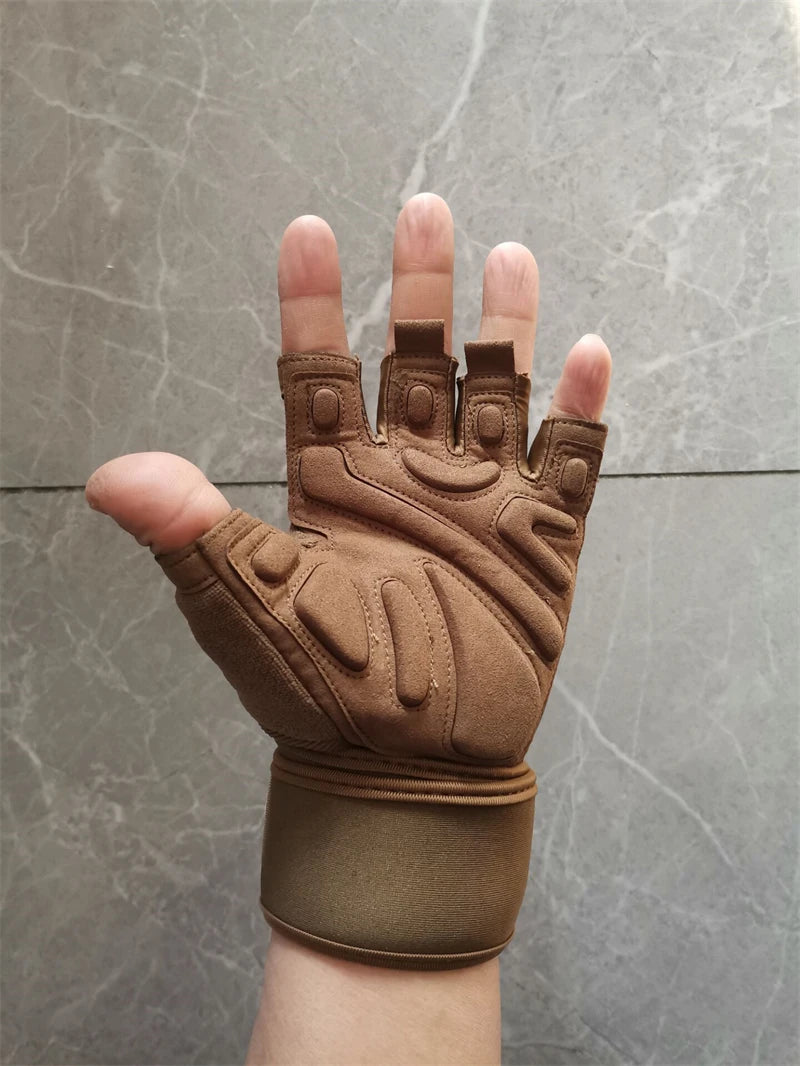 Half Finger Bodybuilding Gym Gloves