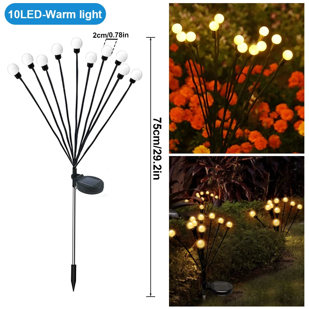 LED Solar Jellyfish Mushroom Fairy Lights