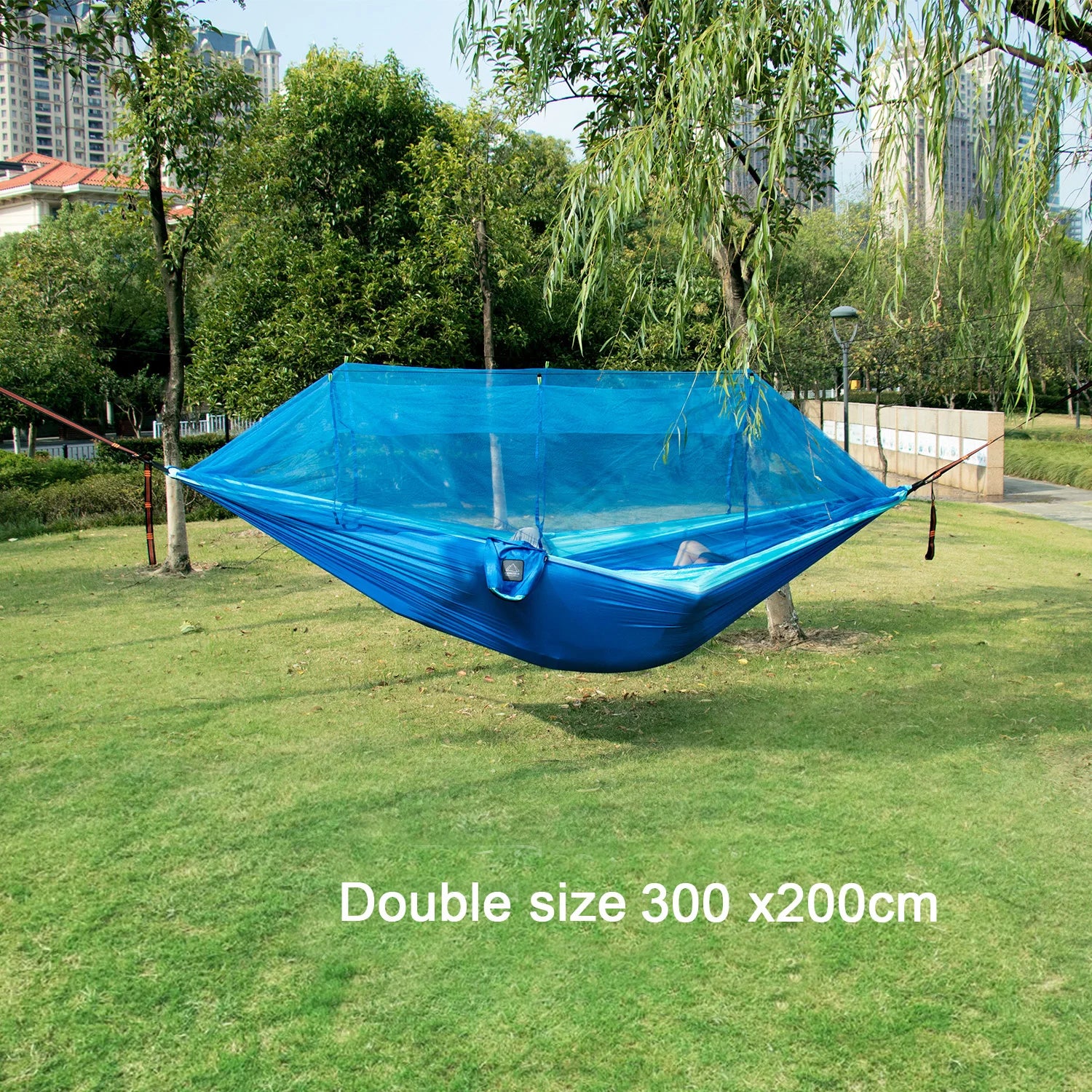 Single and Double Size Nylon Fabric Portable Travel Hammock