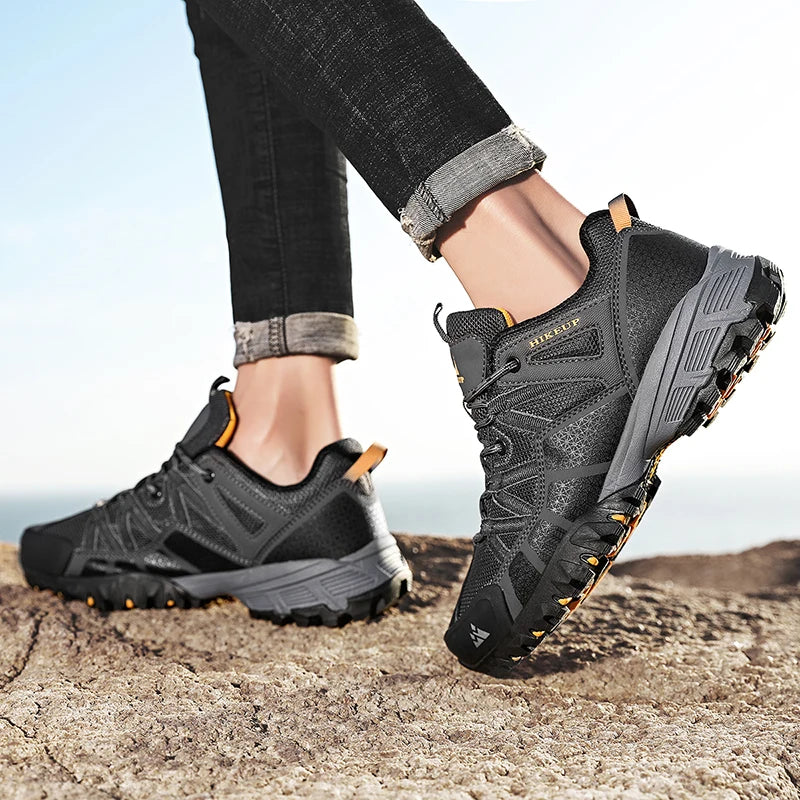 Men's Breathable Cushioning Nonslip Hiking Sneakers