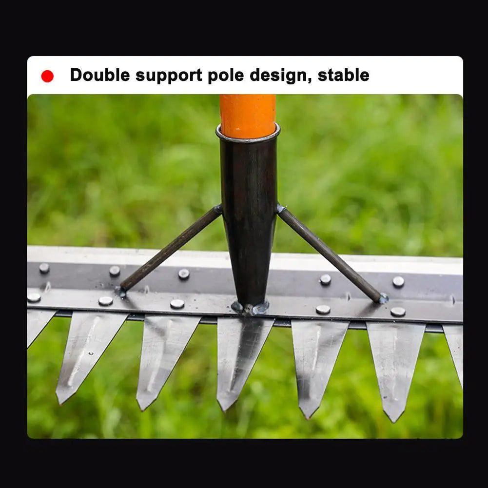 Heavy-Duty Steel Garden Hand Weeding Rake