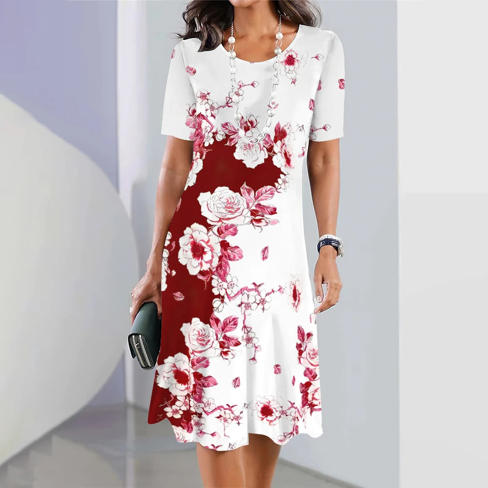 Women's Plus-Size Floral Dress