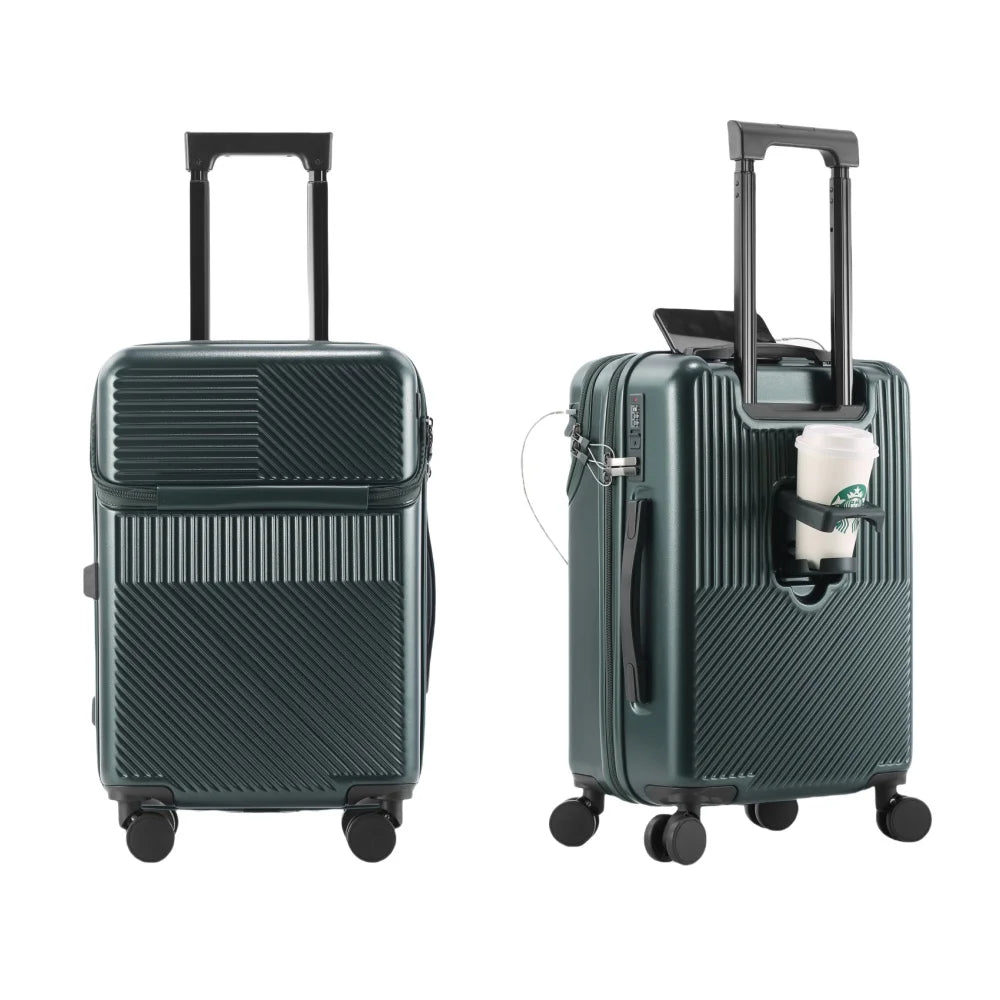 1 piece combination lock carry-on multi-purpose travel luggage