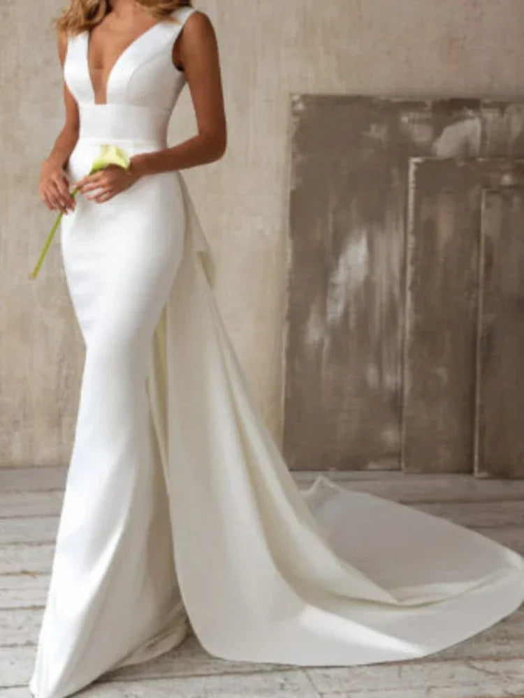 Women's Long White Dress