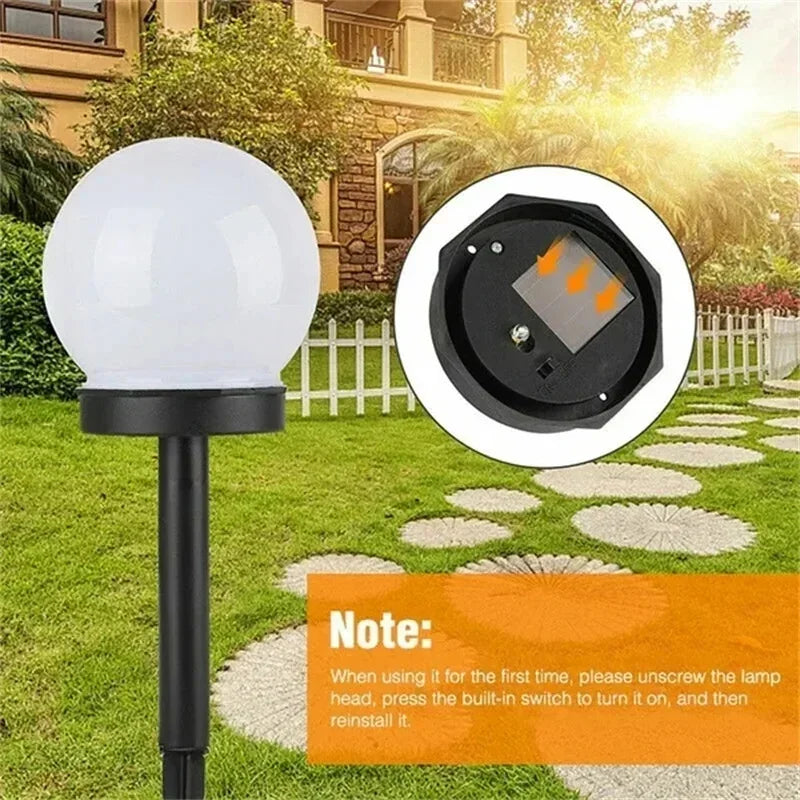 Outdoor Solar Powered LED Bulb Lamp