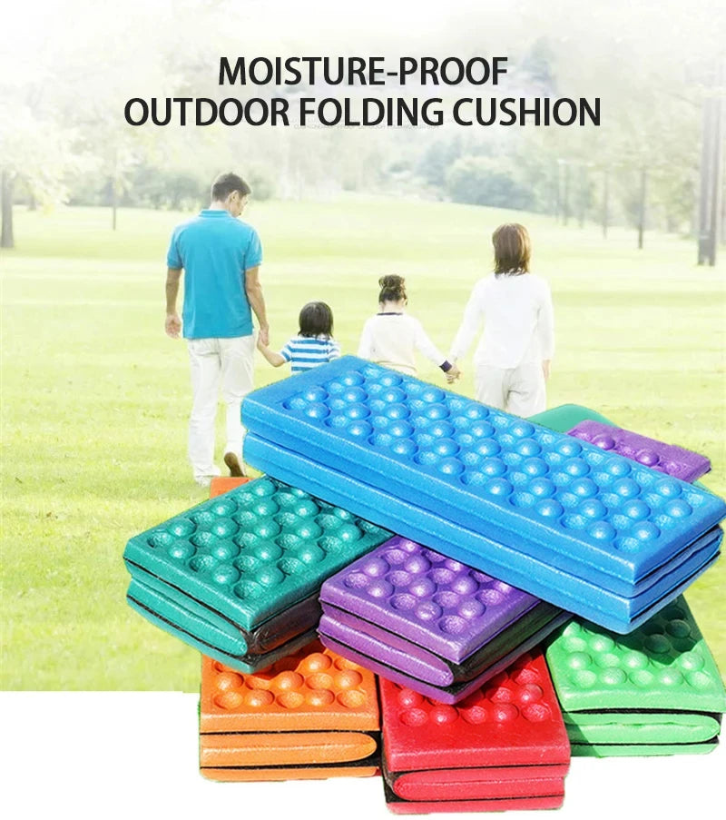 Massage Mat 6-Fold XPE Cushion Outdoor Hiking Camping Training Park Foldable Pillow Picnic Sitting Moisture-proof Pad