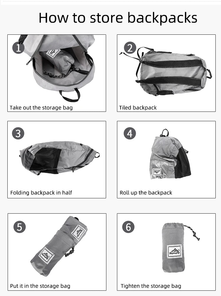 Portable Foldable Backpack