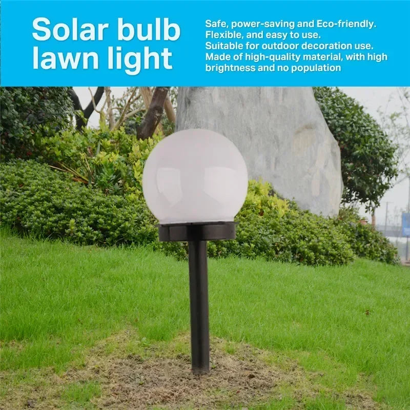 Outdoor Solar Powered LED Bulb Lamp