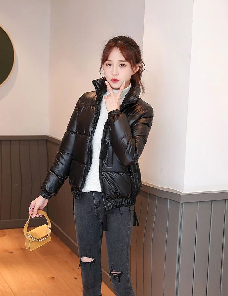Korean Fashion Parkas Quilted Winter Puffer Coat 2024 Elegant Snow With High Quality Womens Down Jacket Coats Woman Cold Trend