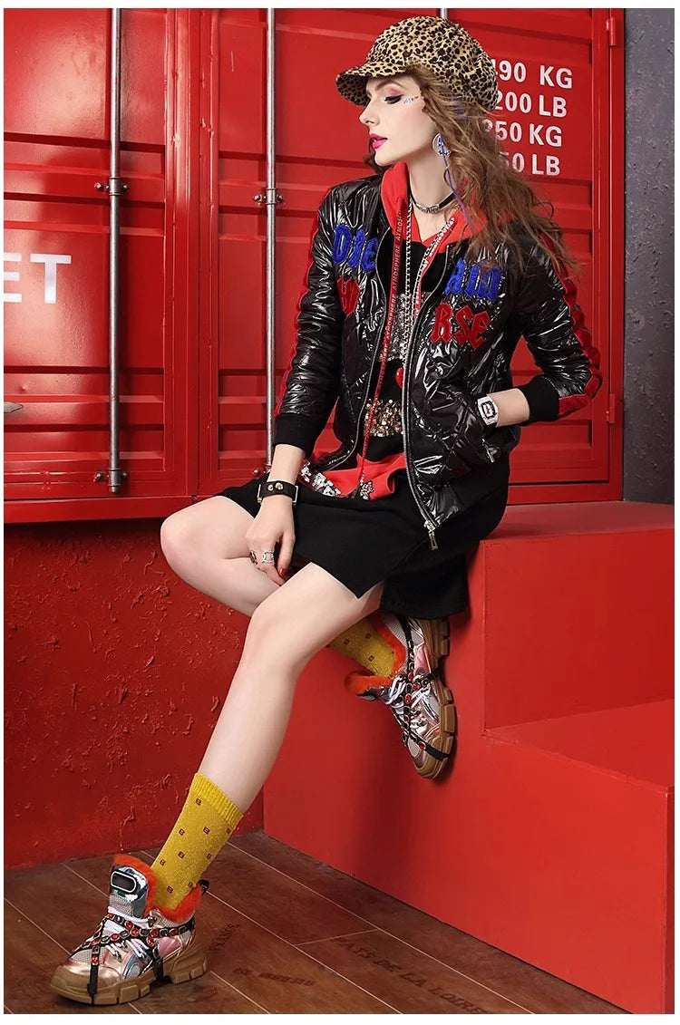 Winter coat for women, diamond checkered cotton jacket lightweight, thick top,  jacke for women   Woman clothing  winter coat